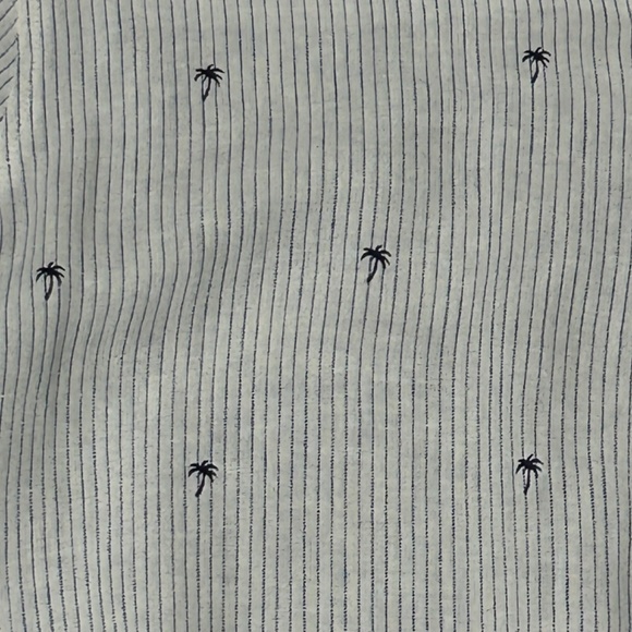 Women's Rails Charlie Mini Palms Royal Blue Stripe Shirt - XS - Picture 9 of 11